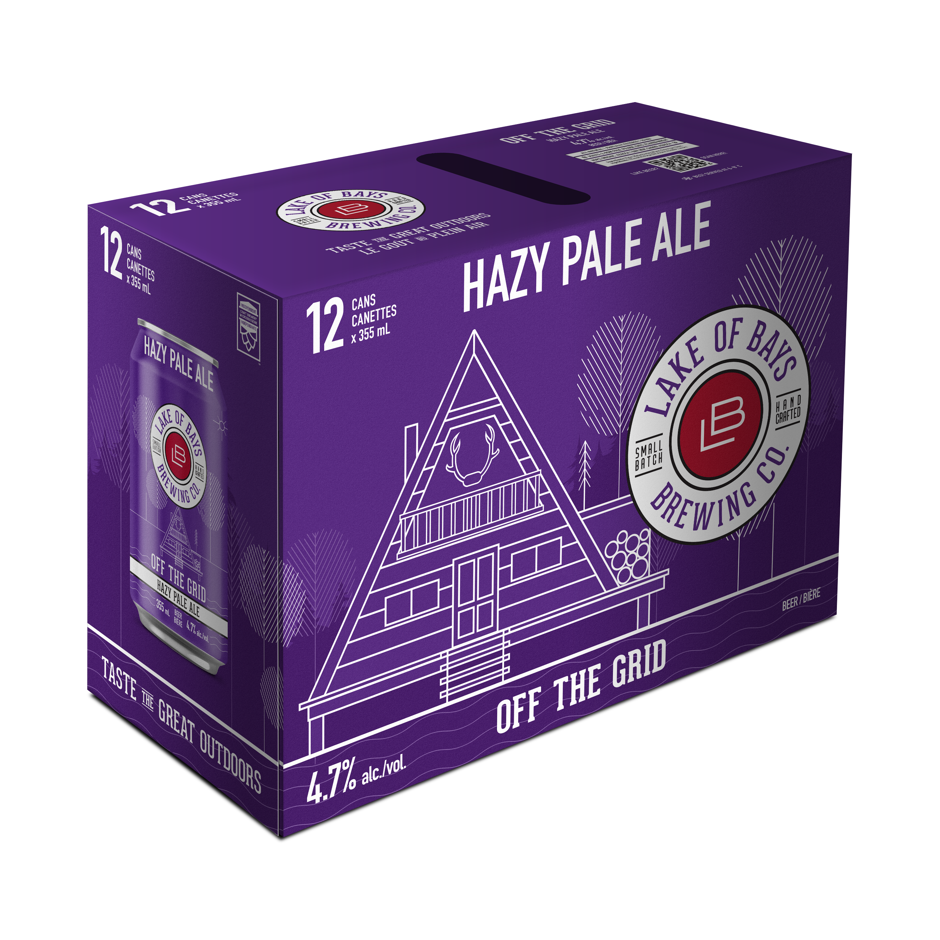 Lake of Bays Brewing Hazy Pale Ale Beer 355 ml 12 Pack