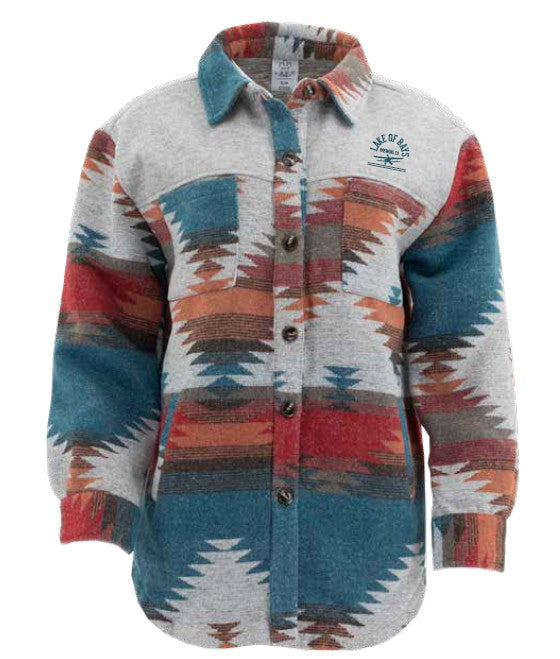 Lake of Bays Brewing Aztec Jacket- Red/Blue
