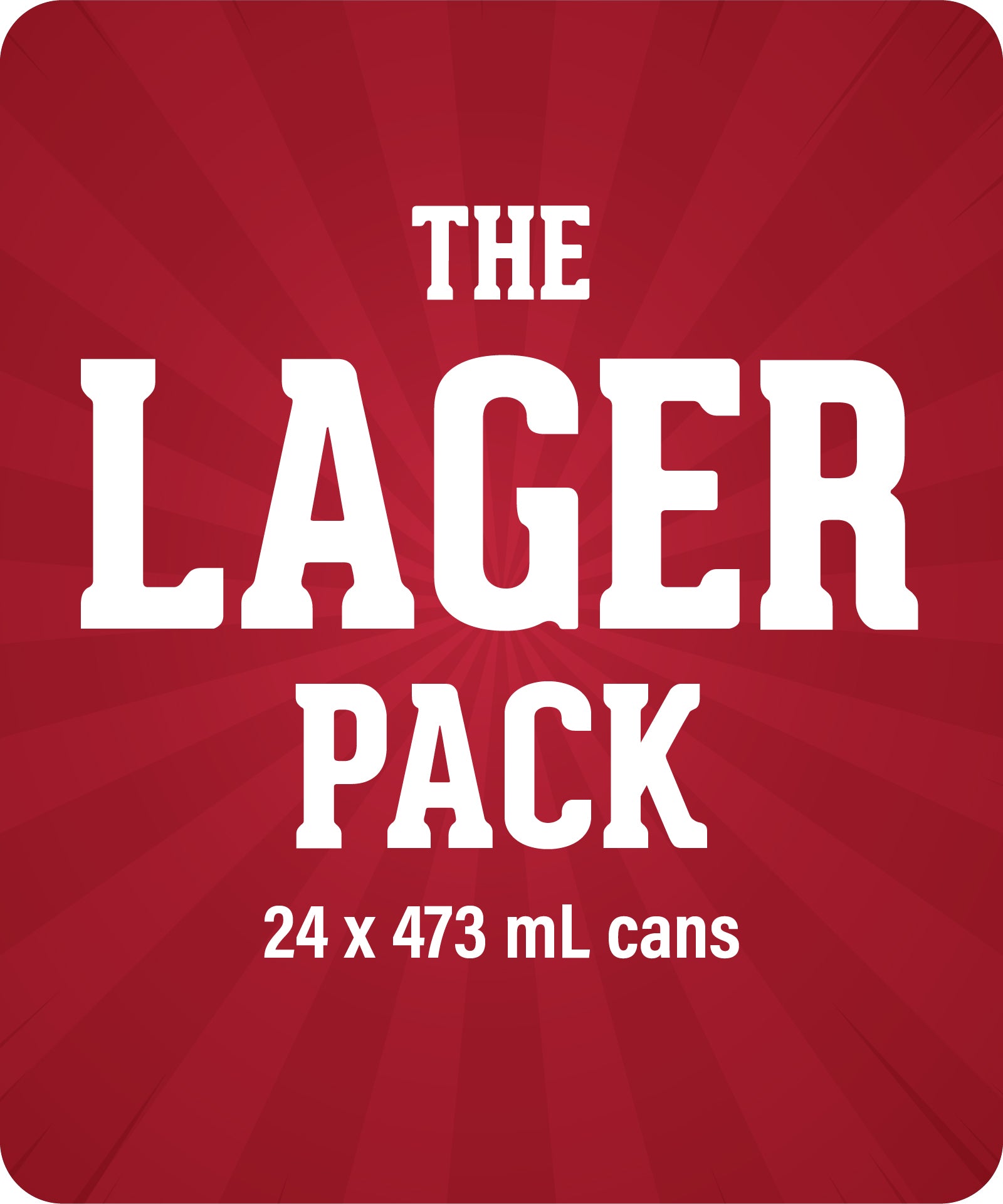 The Lager Pack -  Mixed Pack x 473ml Cans