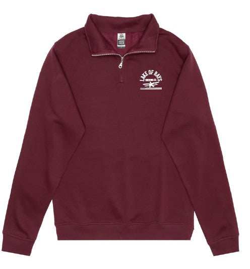 1/4 Zip Pull Over - Maroon